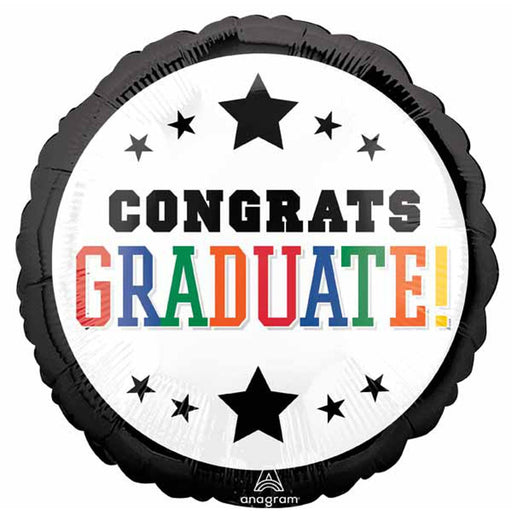 "Graduation Brights Balloon Package - 40Pc 18" Round Helium Balloons"