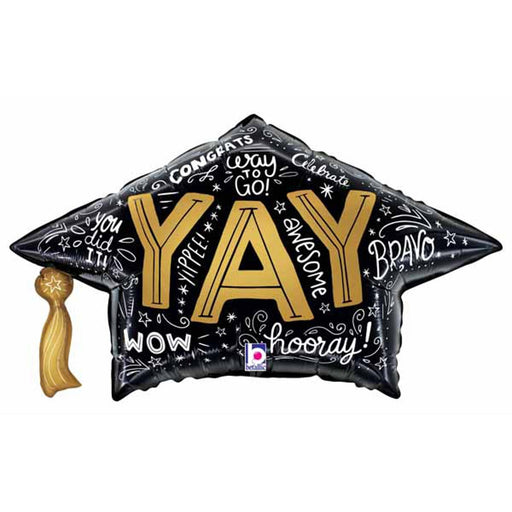 Graduation Cap Words Decoration Kit - 30" Shape C