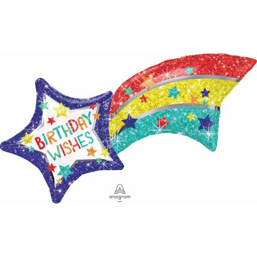 Hbd Wishes Shoot Str 27" Shape P35 Pkg