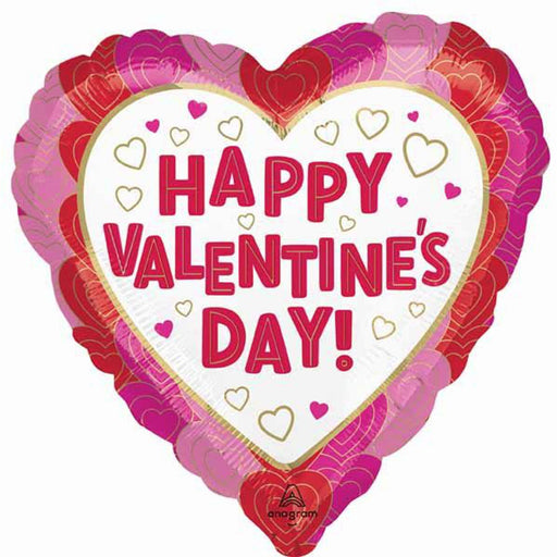 Heart-Shaped Balloon Package With Wrapped Hearts & Helium Tank.