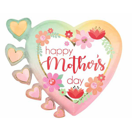 Happy Mother's Day Ombre Hearts 24″ Balloon (3/Pk)