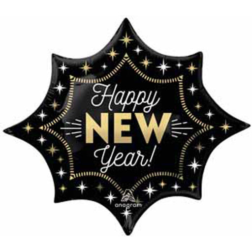 Hny Glam Burst Balloon Package - 35" Shape Xl P35 Pkg