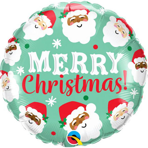 18" HO HO HO Christmas Santa's Foil Balloon (5/Pk)