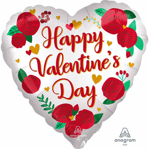 Hvd Roses Si 18" Hrt Balloon - S40 Xl Pkg