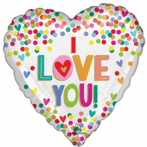 Ilu Rainbow Dots Heart Balloon Package (40 Pack)