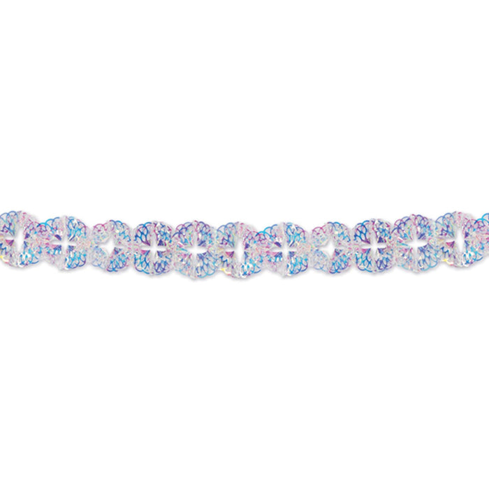 "Iridescent Garland - Shimmering Party Decoration (1/Pkg)"