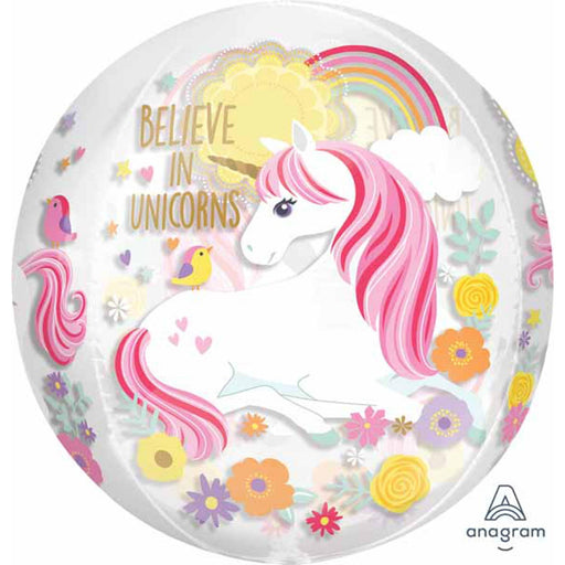 Magical Unicorn Orbz Xl Balloon - 16" G20 Pkg