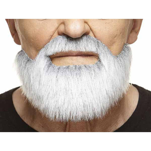 Moustache & Beard - White/Grey