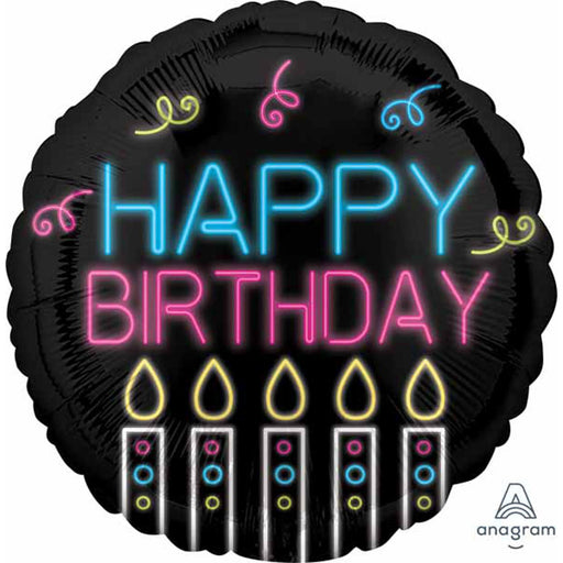 Neon Birthday Balloon Package With 40 Latex Balloons