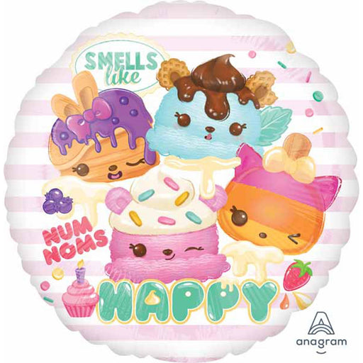 Num Noms Round Foil Balloon