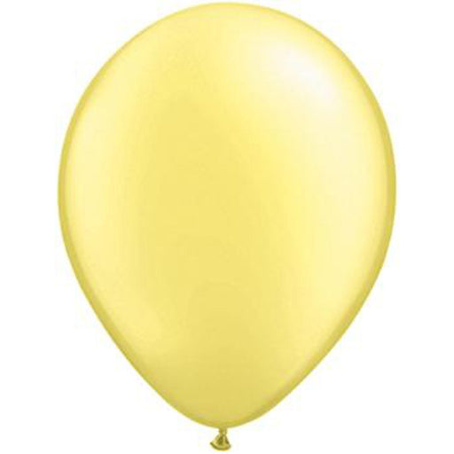 Qualatex 5" Pearl Lemon Chiffon Latex Balloons (100/Pk)