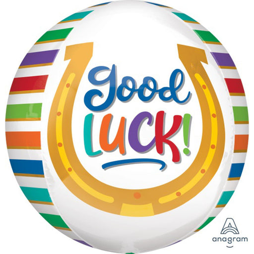 Rainbow Striped Good Luck Orbz Balloon - G20 Package
