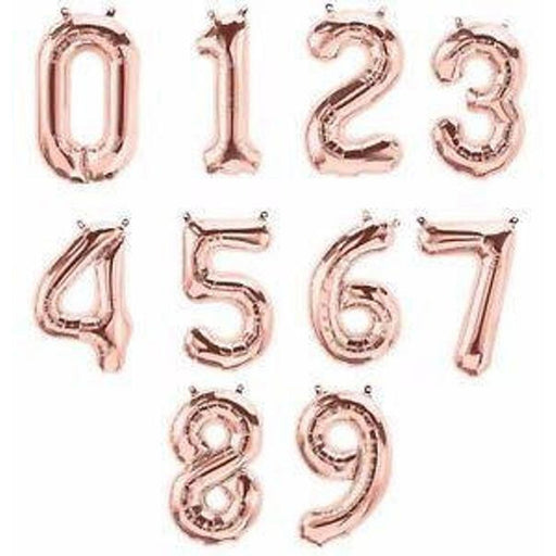 Rose Gold Foil Number Balloon