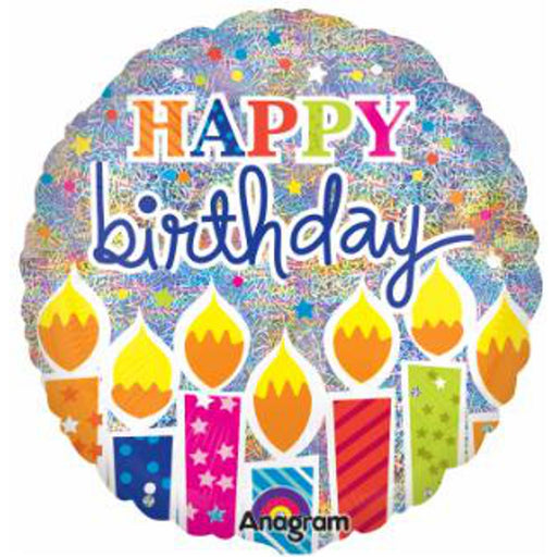 Shimmer Birthday Candles (Pack Of 55, 18" Round)