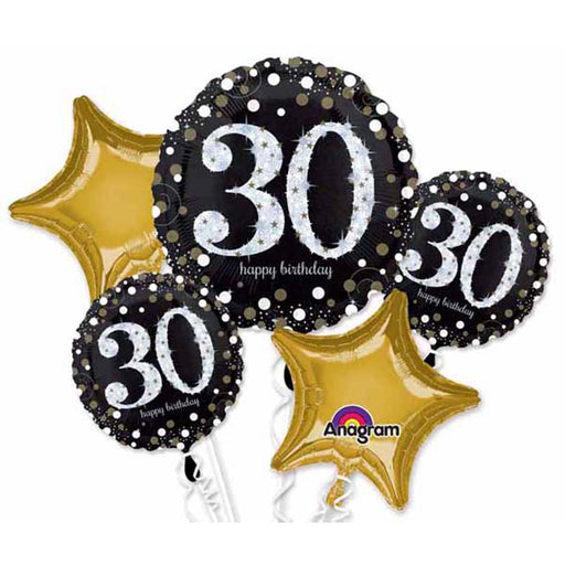 Sparkling Bday 30 Balloon Bouquet P75