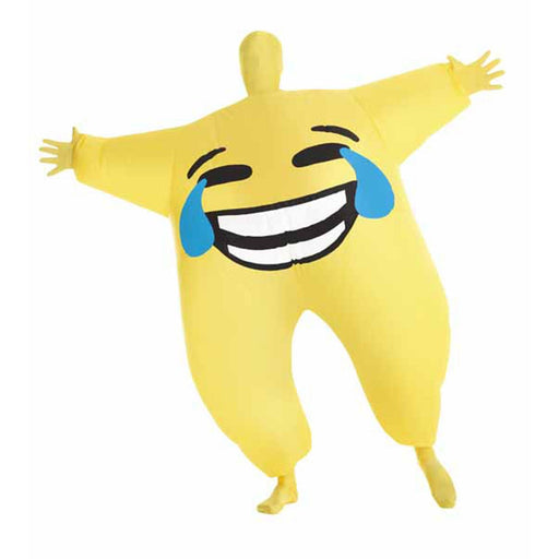 "Spread Joy With The Mega Morph Joy Emoji Inflatable Costume"