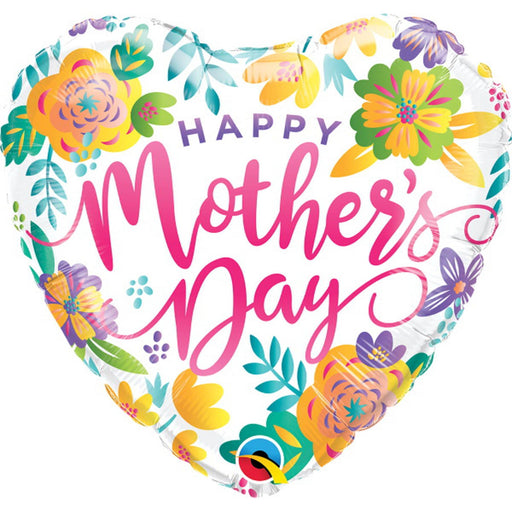 Happy Mother's Day Spring Floral 18″ Foil Balloon (5/Pk)