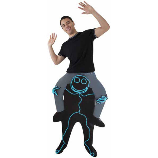 Stick Man Piggyback Costume.