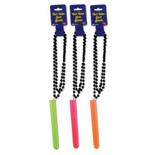Test Tube Shot Beads (1 Card) Asst.