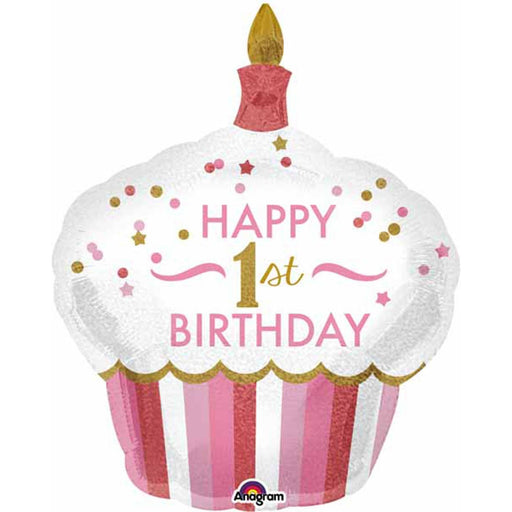 The Product Title For 1St Hbd Cupcake Girl 36" Shape P40 Flat Could Be "36-Inch Cupcake Girl Birthday Balloon