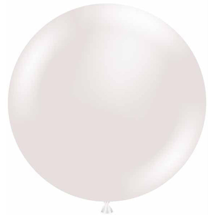 Tuftex 24" Pearl White Sugar Balloons (25/Bag)