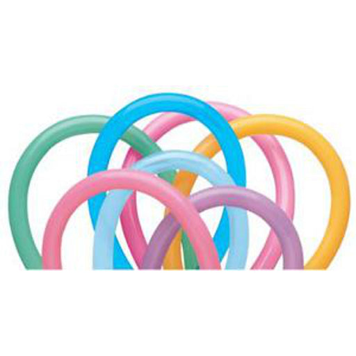 Qualatex Animal Twisty  Vibrant Assorted 350Q Latex Balloons (100/Pk)