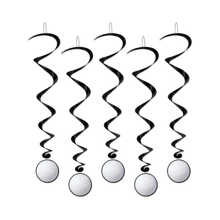 Volleyball Whirls - Pack Of 5