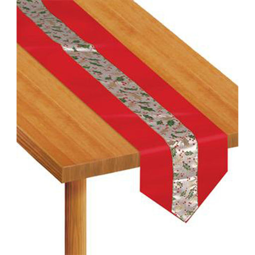 Christmas Holly Fabric Table Runner (1/Pk)