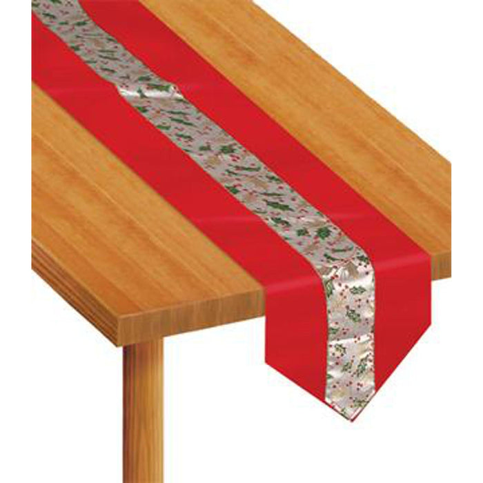 Christmas Holly Fabric Table Runner (1/Pk)