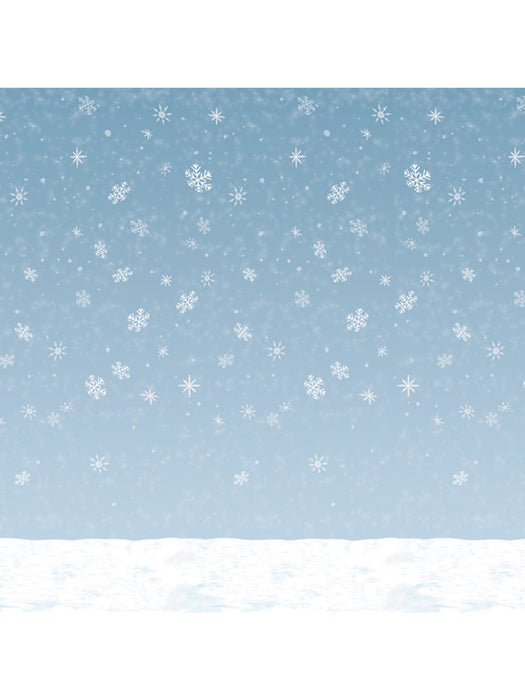 Winter Sky Wall Backdrop Decal (1/Pk)