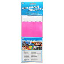 Geogalaxy Neon Pink Wristbands - Pack Of 100