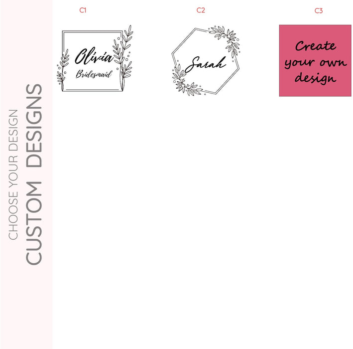 Personalized Faux Leather Compact Mirror - Customization