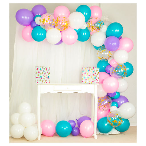 10-Foot DIY Mermaid Unicorn Balloon Garland and Arch Kit - Main 4
