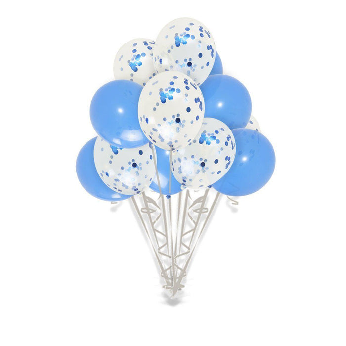36-inch Giant Blue Confetti Balloons 15ct - Shimmer & Confetti