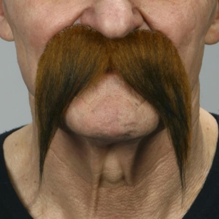 Horseshoe Moustache - Auburn/Brown