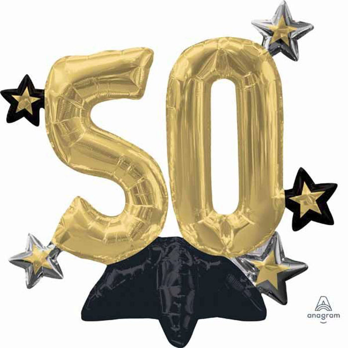 Celebrate 50th Birthday Balloon Kit (3/Pk)