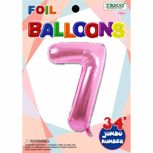 Number #7 Pink