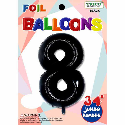 Number #8 Black