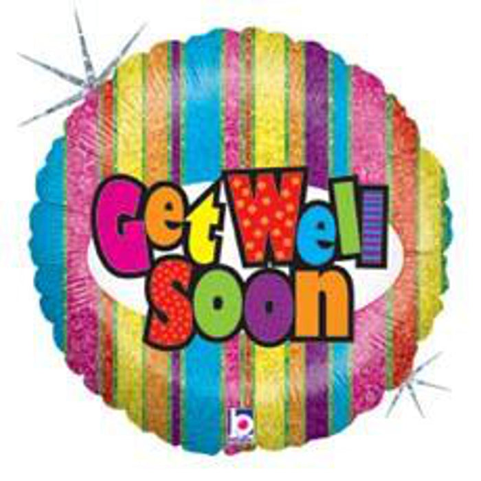 Get Well Stripes 18"