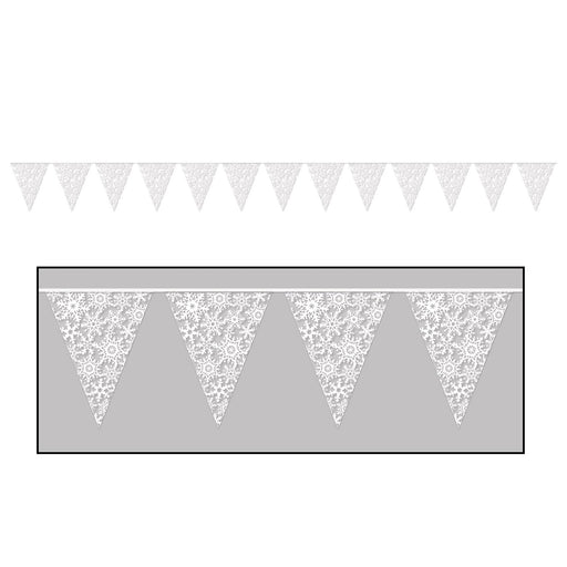 Winter Snowflake Pennant Banne