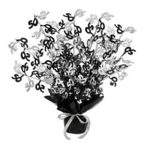 50 Gleam 'N Burst Centerpiece Sparkling Decor for a Special Milestone (3/Pk)