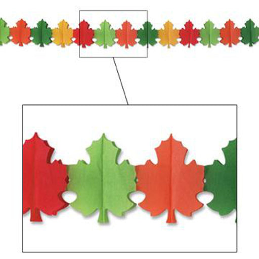 9" x 12' Leaf Garland (1/Pk)