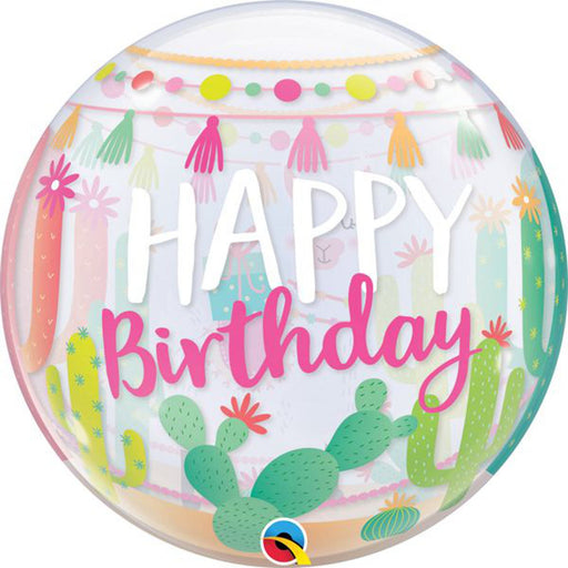 A vibrant and whimsical addition to birthday celebrations, featuring playful llamas in a multicolored design.