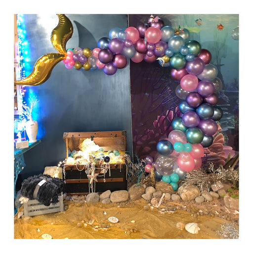 Premium Mermaid Balloon Garland and Arch Kit -Main