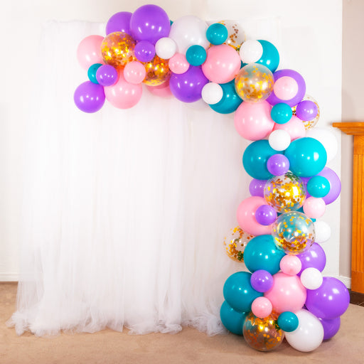 10-Foot DIY Mermaid Unicorn Balloon Garland and Arch Kit - Main 3