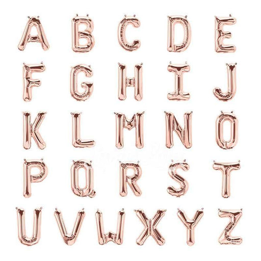 Rose Gold Foil Letter Balloon balloon arch and garland shimmer and confetti balloons unicorn baby shower bridal shower party supplies birthday decoration first