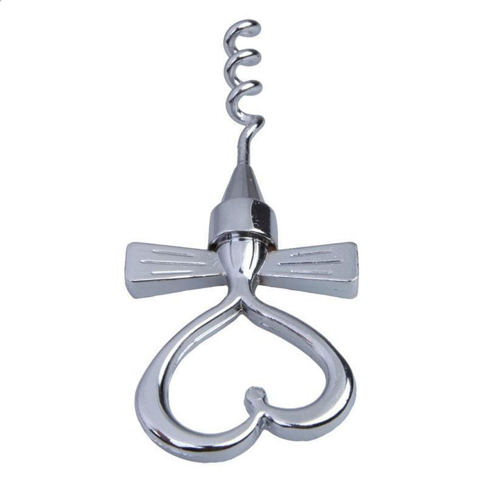 Stainless Steel Heart Corkscrew Wine Opener + Stopper Set 25ct - Shimmer & Confetti