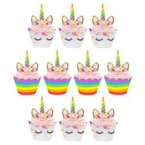 Unicorn Party Cupcake Decorating Set 24ct - Shimmer & Confetti