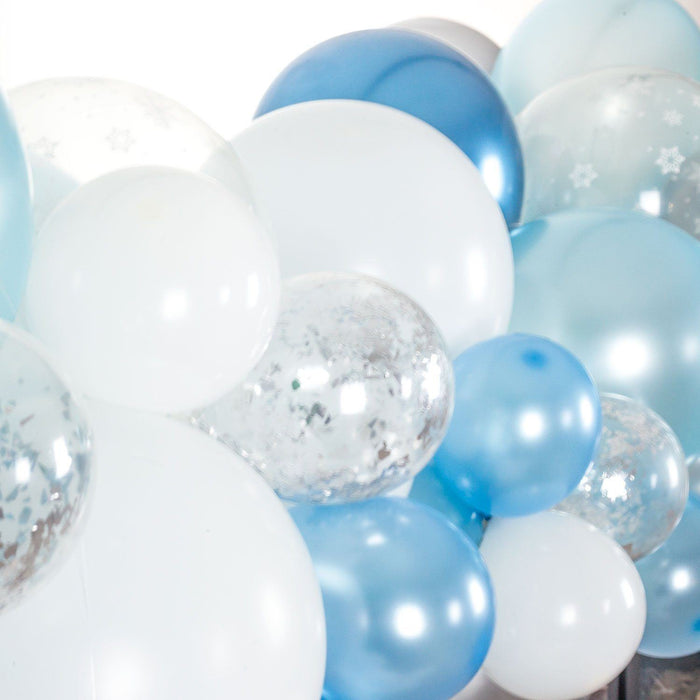 Winter Onederland Balloon Arch and Garland Kit (5, 10, 16 foot) - Shimmer & Confetti