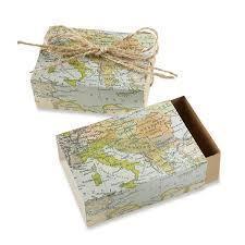 World Map Favor Boxes 25ct - Shimmer & Confetti